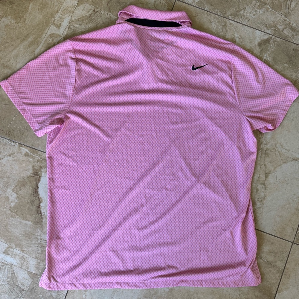 Pink Patterned Nike Golf Polo - Picture 3 of 3